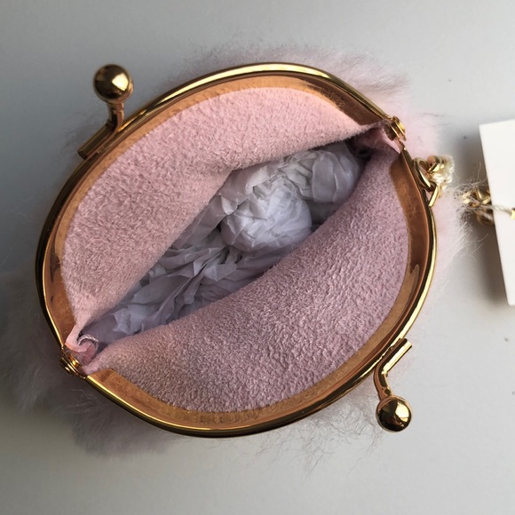 UGG | Fuzzy Coin Key FOB Pouch | Pink NWT - Picture 9 of 10